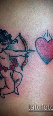 fotó Ámor tetoválásról (jelentése) - példa egy érdekes tetoválási tervre - 013