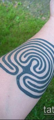 fotó tetoválás labirintus (tetoválás) (érték) - példa rajz - 006