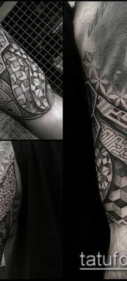 tetováló labirintus № 457 - a minta exkluzív változata, amely sikeresen használható a nyak tetováló labirintusává alakítására és alkalmazására