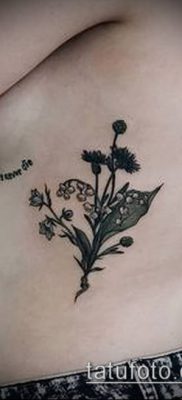 fotó gyöngyvirág tetoválásról (érték) - példa rajz - 046