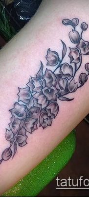 fotó gyöngyvirág tetoválásról (érték) - példa rajz - 041