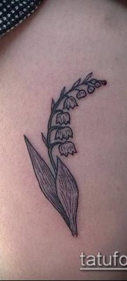 fotó gyöngyvirág tetoválásról (érték) - példa rajz - 040