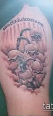 fotó gyöngyvirág tetoválásról (érték) - példa rajz - 037