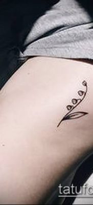 fotó gyöngyvirág tetoválásról (érték) - példa rajz - 036