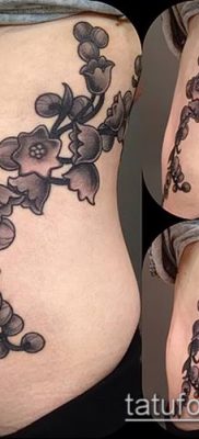 fotó gyöngyvirág tetoválásról (érték) - példa rajz - 030