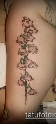 fotó gyöngyvirág tetoválásról (érték) - példa rajz - 029