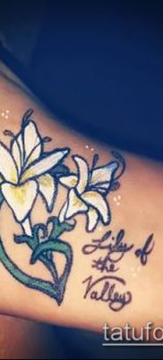 fotó gyöngyvirág tetoválásról (érték) - példa rajz - 025