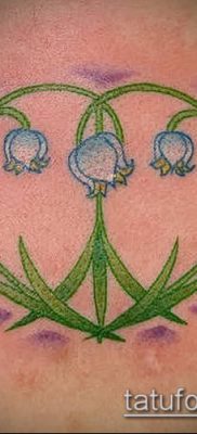 fotó gyöngyvirág tetoválásról (érték) - példa rajz - 024