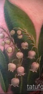 fotó gyöngyvirág tetoválásról (érték) - példa rajz - 022