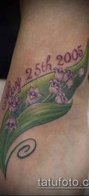 fotó gyöngyvirág tetoválásról (érték) - példa rajz - 019