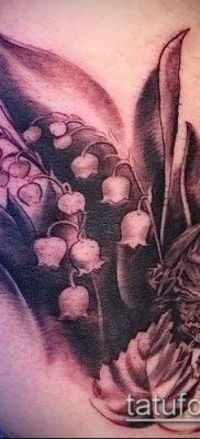 fotó gyöngyvirág tetoválásról (érték) - példa rajz - 015