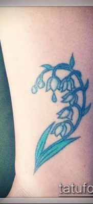 fotó gyöngyvirág tetoválásról (érték) - példa rajz - 010