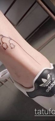 fotó gyöngyvirág tetoválásról (érték) - példa rajz - 009