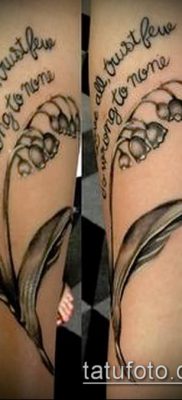 fotó gyöngyvirág tetoválásról (érték) - példa rajz - 007