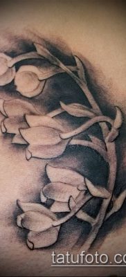 fotó gyöngyvirág tetoválásról (érték) - példa rajz - 005