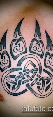 PAW TATTOO # 586 - a minta hűvös változata, amely könnyen használható macska mancsának feldolgozásához és tetoválásához