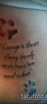 fotó TETTAO PAW (tetoválás) (érték) - példa rajz - 008