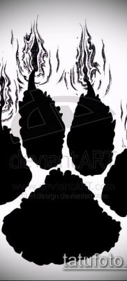 fotó TETTAO PAW (tetoválás) (érték) - példa rajz - 035