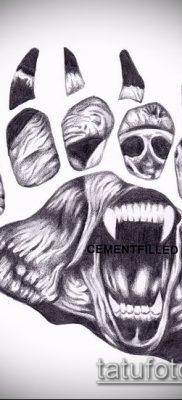 fotó TATTOO PAW (tetoválás) (érték) - példa rajz - 053