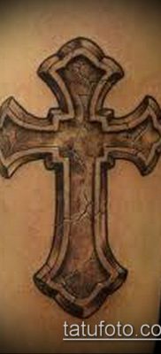 fotografija tetovaža latinskog križa (tetovaža) (vrijednost) - primjer crteža - 040