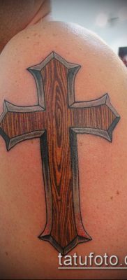 fotografija tetovaža latinskog križa (tetovaža) (vrijednost) - primjer crteža - 025