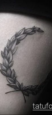 babérkoszorú tetoválás (jelentése) - egy példa egy érdekes tetoválási tervre - 065