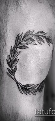 babérkoszorú tetoválás (jelentése) - egy példa egy érdekes tetoválási tervre - 043