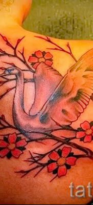 Példa hattyú tetoválásra - fotó a tetoválás jelentését bemutató cikkhez 34