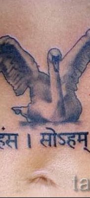 Példa hattyúval készült tetoválásra - fotó a tetoválás jelentéséről szóló cikkhez 28