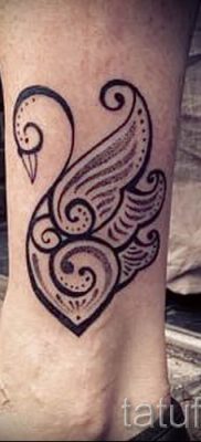 Példa hattyú tetoválásra - fotó a tetoválás jelentéséről szóló cikkhez 18