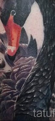 Példa hattyúval készült tetoválásra - fotó a tetoválás jelentését bemutató cikkhez 4