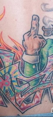 fotó egy manó tetoválásról, keltezve 2017. 09. 15 -én №134 - tetováló manó -