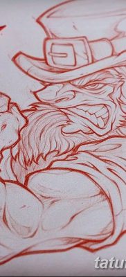 fotó egy manó tetoválásról, kelte: 2017. 09. 15 №017 - tetováló manó -