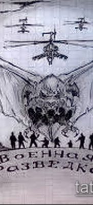 Fénykép egy denevér tetoválásról a hadseregben - 06062017 - példa - 039 Tetováló denevér a hadseregben