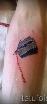 Снимка на татуировка на острието - примери за статия за значението на острието в татуировка - tatufoto.ru - 43
