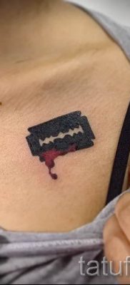 Снимка на татуировка на острието - примери за статия за значението на острието в татуировка - tatufoto.ru - 38