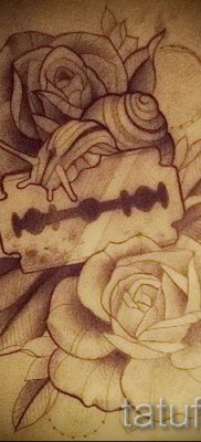 Снимка на татуировка на острието - примери за статия за значението на острието в татуировка - tatufoto.ru - 35