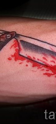 Снимка на татуировка на острието - примери за статия за значението на острието в татуировка - tatufoto.ru - 27