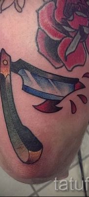 Снимка на татуировка на острието - примери за статия за значението на острието в татуировка - tatufoto.ru - 12