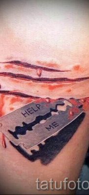 Снимка на татуировка на острието - примери за статия за значението на острието в татуировка - tatufoto.ru - 2