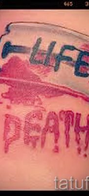 Снимка на татуировка на острието - примери за статия за значението на острието в татуировка - tatufoto.ru - 1