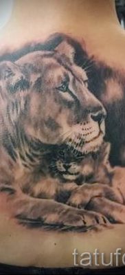 снимка на татуировка на лъвица за статия за значението на татуировка на лъвица - tatufoto.ru - 36