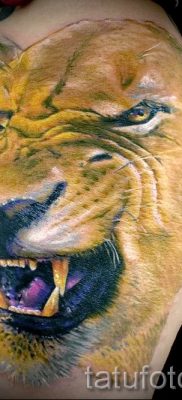 снимка на татуировка на лъвица за статия за значението на татуировка на лъвица - tatufoto.ru - 35