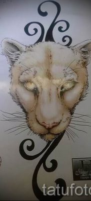 снимка на татуировка на лъвица за статия за значението на татуировка на лъвица - tatufoto.ru - 15