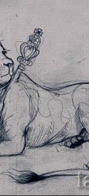 снимка на татуировка на лъвица за статия за значението на татуировка на лъвица - tatufoto.ru - 14