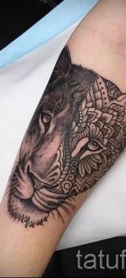 снимка на татуировка на лъвица за статия за значението на татуировка на лъвица - tatufoto.ru - 3