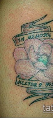 magnólia tetoválás száma 707 - a minta hűvös változata, amely könnyen használható változtatásra és tetoválásként magnóliaként a lábra