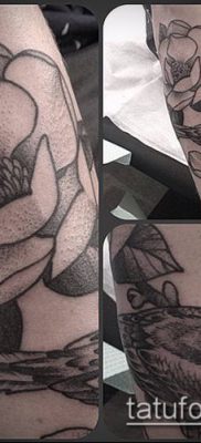 az 504 -es számú magnólia tetoválás - a minta hűvös változata, amelyet sikeresen lehet finomítani és tetováló magnóliaként alkalmazni a lábán