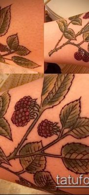 fotó egy málna tetoválásról (jelentése) - egy példa egy érdekes tetoválásrajzra - 060