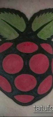 fotó egy málnás tetoválásról (jelentése) - egy példa egy érdekes tetoválási tervre - 058